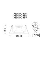 Точечный встраиваемый светильник Arte Lamp ACCENTO A3217PL-1WH, 1хGU10