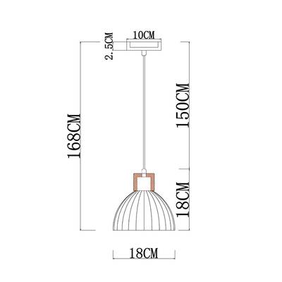 Подвесной светильник Arte lamp CAPRICE A4184SP-1BR, 1хE27