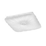 7730/48L PIKO LED SN Светильник металл/пластик/белый/прозрачный LED 48Вт 3000-6000K 400х400 IP20 пульт ДУ FORTUNA