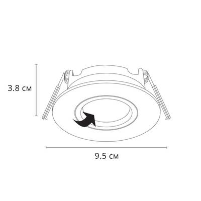Точечный встраиваемый светильник Arte Lamp GIRO A2867PL-1WH, 1хGU10