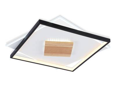 Светильник светодиодный потолочный FL4791 WH/BK/WD белый/черный/дерево 77W 3000-6000K 515*515*50 (без ПДУ)