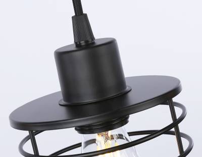 Подвесной светильник в стиле лофт TR8075/3 BK черный E27*3 max 40W 582*120*1040