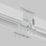 Комплект прямых соединителей для демпферного шинопровода, 4 шт, TRA034D-C-42S. TM Maytoni