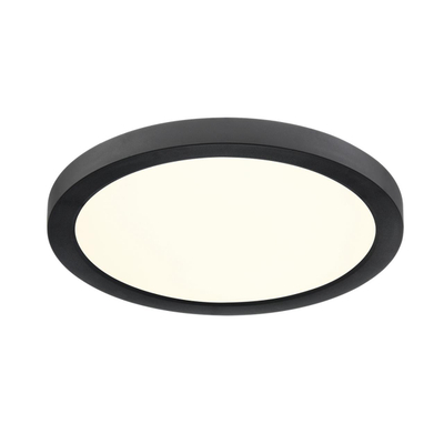 7788/18L MITRA LED SN 537 Светильник пластик/белый/черный LED 18Вт 3000/4000/6500К D225 IP44 CCT/датчик движения NEBULA BLACK
