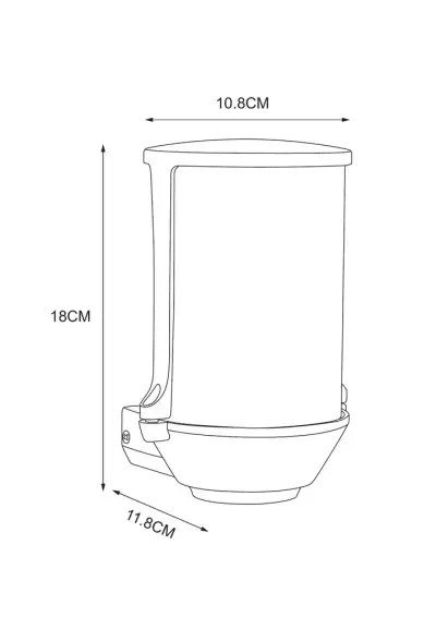Уличный настенный светильник Arte Lamp MINCHIR A8306AL-1BK, 1хE27