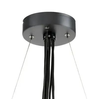 803287 Люстра GLOBO 8х40W E14 ЧЕРНЫЙ МАТОВЫЙ/БЕЛЫЙ Lightstar