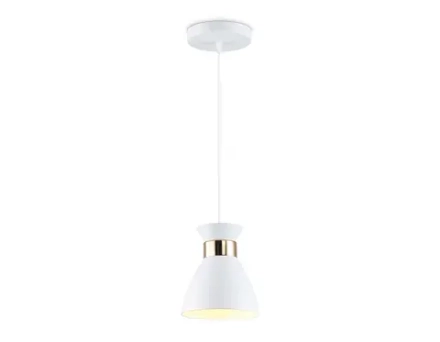 Светильник подвесной TR8465 WH/FGD белый/золото E27 max 60W D130*1000