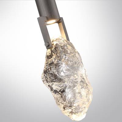 6695/5L MIDCENT ODL24 339 Подвесной светильник брашир. черный/металл/стекло IP20 LED 5W 200Лм 3000K LIA