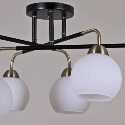IL0252-6CSQ-79 BK AB светильник потолочный ILLUMICO, E27х6