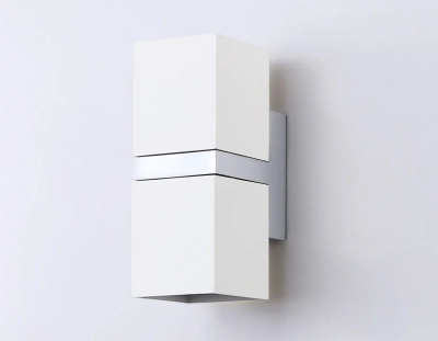 Настенный светильник FW245/2 WH/CH белый/хром GU10*2 max 12W 155*61*80