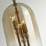 4892/3 NEO ODL_EX22 191 бронзовый с патиной/"коньячный"/стекло Подвес E14 3*40W BELL