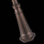 SL080.425.03 Светильник уличный наземный ST-Luce Темный кофе/Прозрачный, Темный кофе E27 3*100W