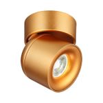358810 OVER NT21 218 матовое золото Светильник накладной светодиодный IP20 LED 10W 850Лм 4000K 220V GESSO
