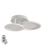 8380/45CL LEDIO LN белый, металл/акрил Умная люстра потолочная с ПДУ и голосовым управлением LED 45W 3000-6500К 220V ALIS SMART