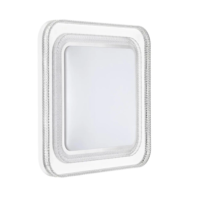 7685/EL MARON SN 181 Светильник пластик/серебристый LED 70Вт 3000-6000K 490х490 IP43 пульт ДУ SUZY SILVER