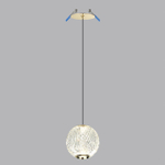 5008/5LA L-VISION ODL24 567 золотой/металл/акрил Подвес LED 5W 4000K 390лм CRYSTAL