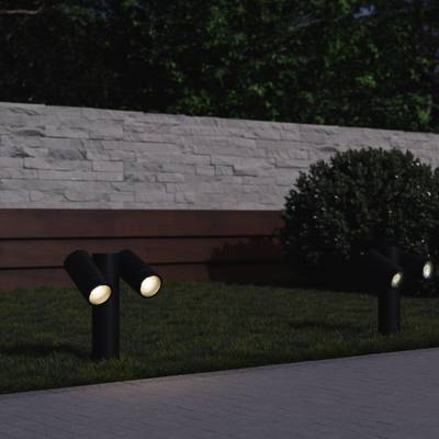 SL9011.405.02 Светильник уличный наземный ST-Luce черный/белый GU10 2*50W