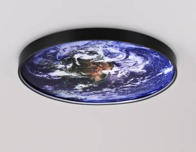 Светильник светодиодный настенно-потолочный FW11134 BK черный 31W LED 3000-6400K D500*38
