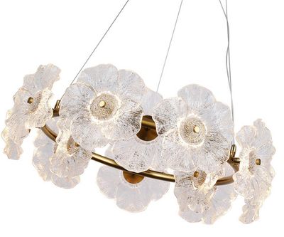 Люстра Грея латунь d60 h120 Led 12*2W (3000K)