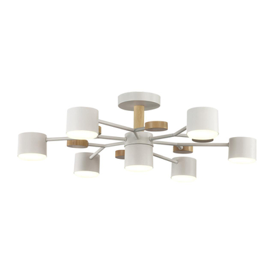 8195/7C COMFI LN26 336 белый, металл/дерево/пластик Потолочный светильник LED GX53 7*9W 220V RONDO