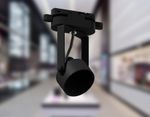 Корпус светильника трековый C6602 PBK черный полированный D60*H135mm Out122mm MR16 GU10 (насадки D60mm)