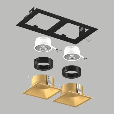 D5270303BMOD Светильник DOMINO QUADRO под LED модуль/лампу МR16 (214527+214503+214503+214007+214007)