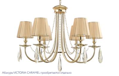 Люстра Crystal Lux VICTORIA SP6 GOLD/AMBER 3340/306