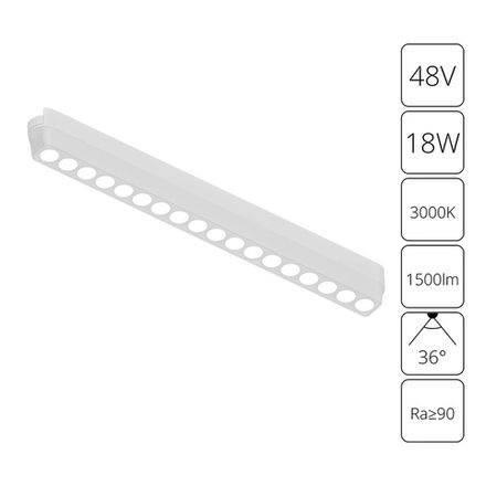 Магнитный трековый светильник Arte Lamp RAPID A1169PL-1WH, 1хLED
