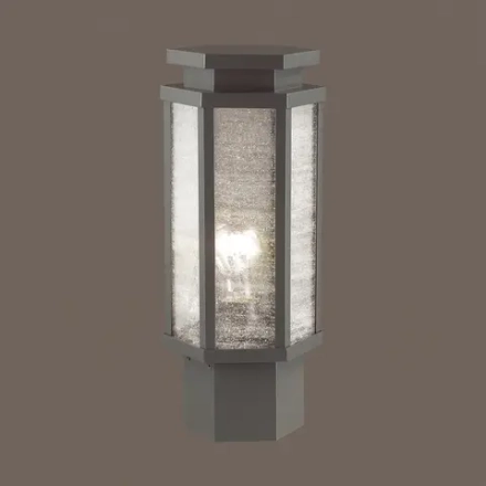 4048/1B NATURE ODL18 707 темно-серый/белый Уличный светильник на столб IP44 E27 100W 220V GINO