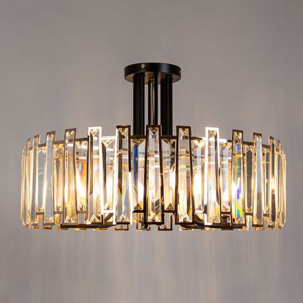 Потолочная люстра Arte Lamp AMBER A1028PL-8BK, 8хE14