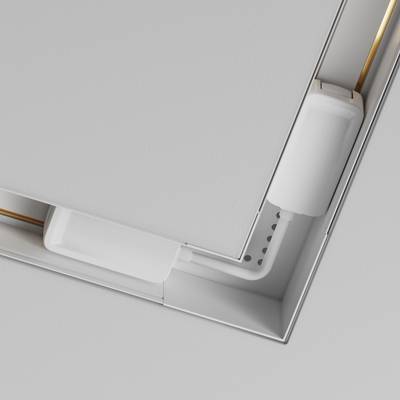 Коннектор питания угловой Radity встраиваемый белый, TRA084CPC-W-12. TM Maytoni