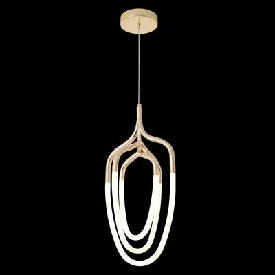 Светильник подвесной Crystal Lux PERA SP50W LED GOLD 3491/250