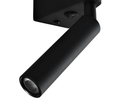08079,19 Настенный светильник Прани черный w10*2,5 h44,5 Led 3W+5W (3000K)