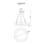 Подвесная люстра Secretum FL1049-12P, LED