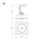 Светильник CL-SIMPLE-S80x80-9W Warm3000 (BK, 45 deg) (Arlight, IP20 Металл, 3 года)