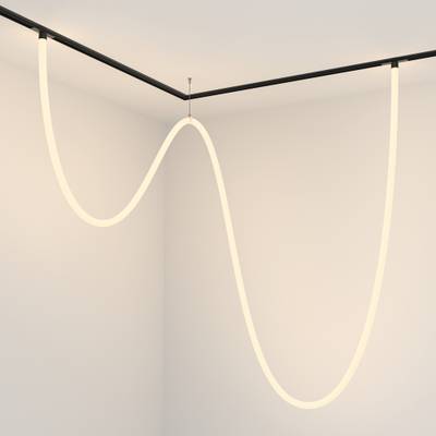 Трековый подвесной светильник Tau Exility 3000K 100Вт 360°, TR101-2-100W3K-B. TM Maytoni