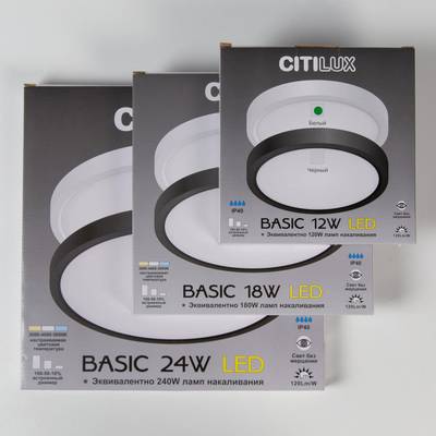 Citilux Бейсик CL738180V Светильник накладной Белый