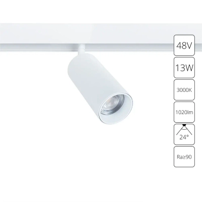 Магнитный трековый светильник Arte Lamp LINEA A4671PL-1WH, 1хLED
