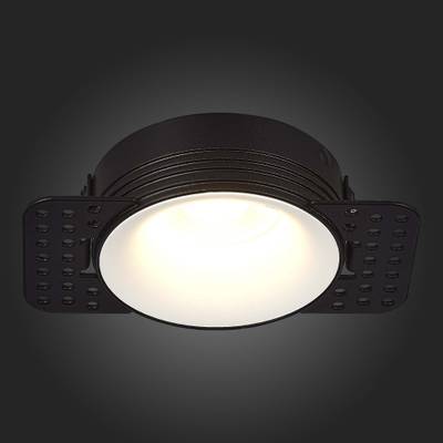 ST218.458.01 Св-к встр. Черный GU10 1*50W  IP20 D85xH30 165-265V Без ламп