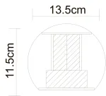 Фасадный светильник Arte Lamp RULLO A1415AL-1GY, 2хLED