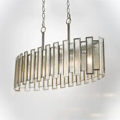 712164 Люстра AGAVE 6х40W E27 СЕРЕБРО С ПАТИНОЙ/ПРОЗРАЧНЫЙ Lightstar