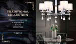 Подвесная люстра с хрусталем TR4533/6 CH/WH хром/белый E14/6 max 40W D700*560