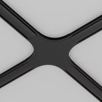 Коннектор питания X-образный Radity черный, TRA084CX-11B. TM Maytoni