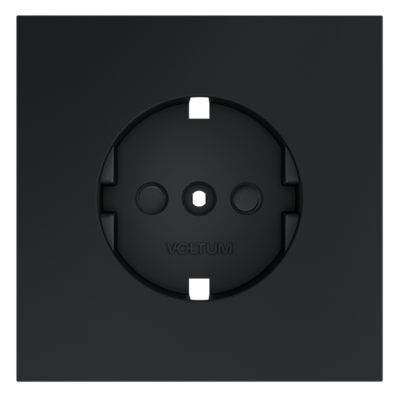 VLS000707 Накладка для розетки с заземлением и защитными шторками, S70 (графит). (ТМ Maytoni)