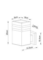 Уличный настенный светильник Arte lamp HEATHER A4413AL-1BK, 1хE27