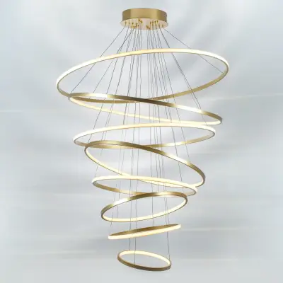 736483 Люстра ROTONDA 293W LED 8471LM 120G ЗОЛОТО 3000K