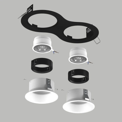 D6270606BMOD Светильник DOMINO ROUND под LED модуль/лампу МR16 (214627+214606+214606+214007+214007)