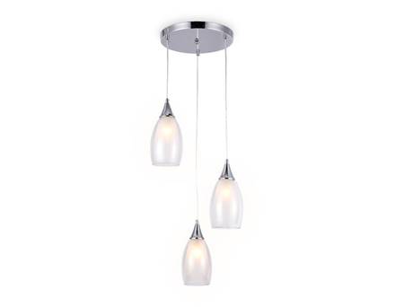 Подвесной светильник TR3548/3 CH/CL хром/прозрачный E14 max 40W 370*130*1000