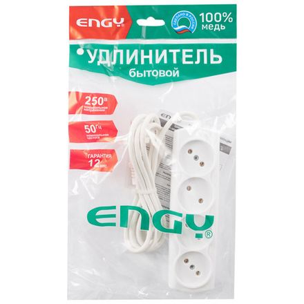 Удлинитель ENGY "Премиум" 1,7м/4роз. (ПВС 2х0,75)