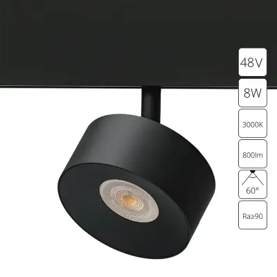 Магнитный трековый светильник Arte Lamp LINEA A4781PL-1BK, 1хLED